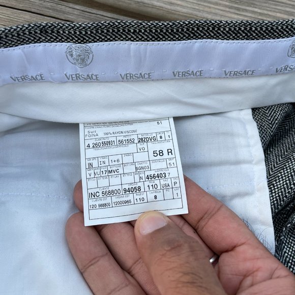 Versace Men Suit Two Piece Pant and Coat Italy - Picture 12 of 14